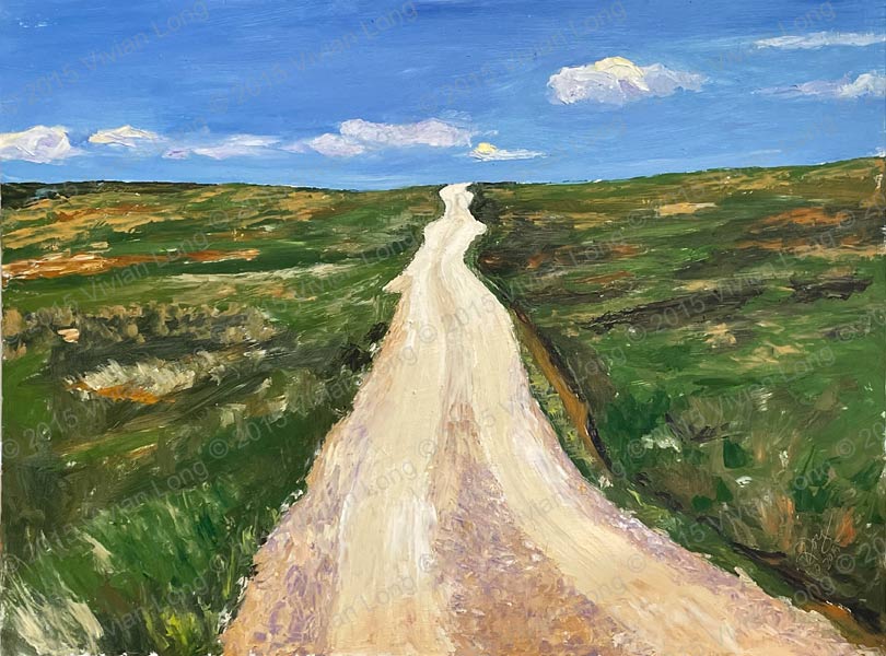 Image of painting entitled: Road Less Traveled